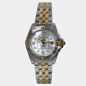 Pre Owned Breitling Cockpit B71356 Quartz MOP Stainless Steel Women's Wristwatch 32 mm
