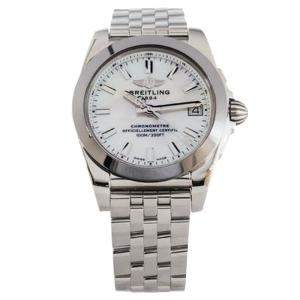 Breitling MOP Stainless Steel Galactic W7433012/A779 Women's Wristwatch 36 MM