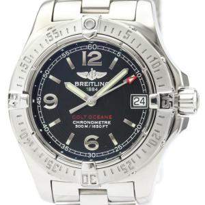 Breitling Black Stainless Steel Colt Oceane Quartz A77380 Women's Wristwatch 33 MM