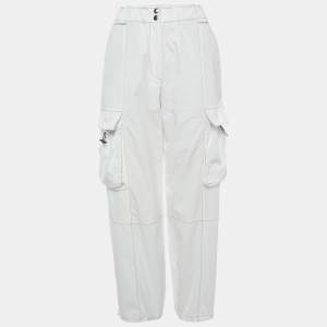 Brunello Cucinelli White Cotton Cargo Pants S