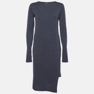 Brunello Cucinelli Blue Jersey Crewneck T-Shirt Dress L
