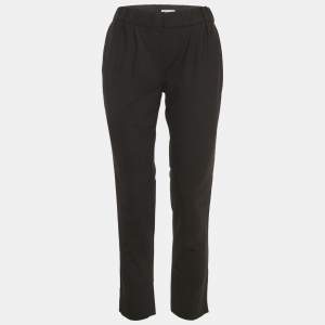 Pre Owned Brunello Cucinelli Black Monili Detail Trousers S