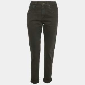 مملوكة مسبقًا بنطلون برونيللو كوتشينيللي دنيم أزرق مريح مقاس خصر 31 بوصة مقاس صغير - سمول