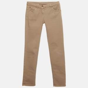 Pre Owned Brunello Cucinelli Cream Denim Regular Fit Jeans S/Waist 29"