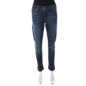 Brunello Cucinelli Indigo Light Wash Denim Skinny Fit Jeans M 