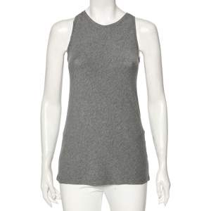Brunello Cucinelli Grey Cotton Tank Top S