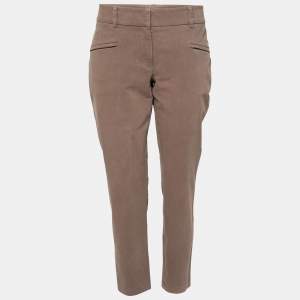 Brunello Cucinelli Brown Cotton Trouser L