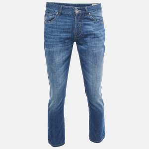 Brunello Cucinelli Blue Washed Denim Traditional Fit Jeans L Waist 32"