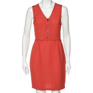 Burberry Brit Dark Orange Sleeveless Mini Dress S
