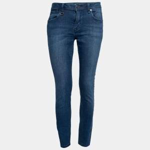 Burberry Brit Blue Stretch Denim Westbourne Skinny Jeans Waist 32