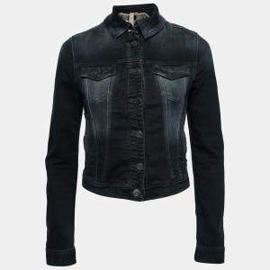 Burberry Brit Dark Blue Denim Cropped Jacket S
