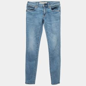 Burberry Brit Blue Denim Low Rise Skinny Jeans S Waist 24"