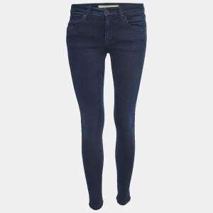 Burberry Brit Dark Blue Denim Skinny Low-Rise Jeans S Waist 27"