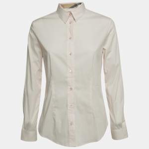 Burberry Brit Light Pink Cotton Button Front Shirt S