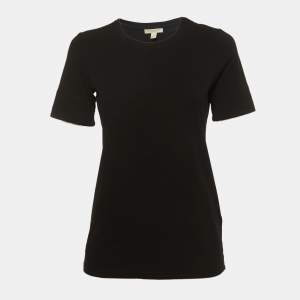 Burberry Brit Black Cotton Half Sleeve T-Shirt M
