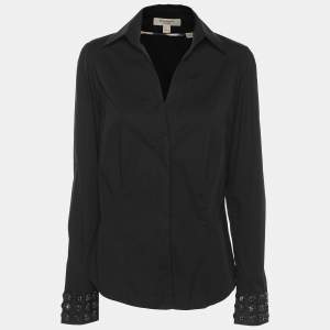 Burberry London Black Cotton Long Sleeve Shirt S