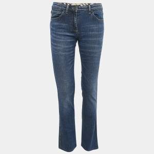 Burberry London Blue Denim Flared Jeans S Waist 27"