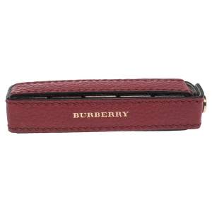 Burberry Red Leather Case & 5 Dice Set