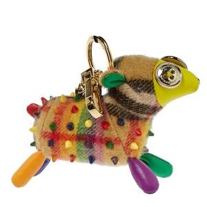 مملوكة مسبقًا Burberry Multicolor Cashmere Studded Wendy Sheep Key Ring / Bag Charm