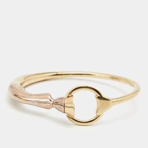 Burberry Beechwood Gold Tone Bangle Bracelet M