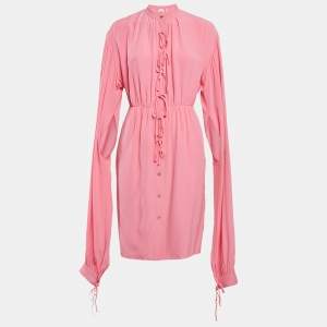 Burberry Bubblegum Pink Silk Joyce Dress S