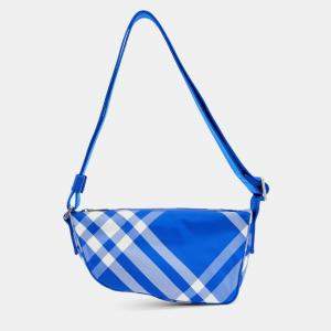 مملوكة مسبقًا Burberry Ml Shield Blue Leather Shoulder bag
