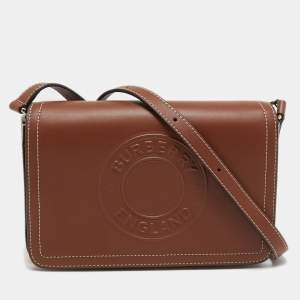 Burberry Tan Leather Hampshire Crossbody Bag