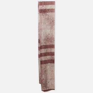 Burberry Pink Checks Silk Scarf 