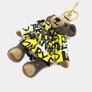مملوكة مسبقًا Burberry Thomas Teddy Bear Keychain and Bag Charm