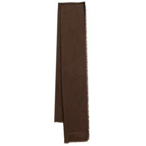 مملوكة مسبقًا Burberry Brown Lightweight Cashmere Scarf