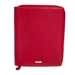 Burberry Red Leather iPad Case