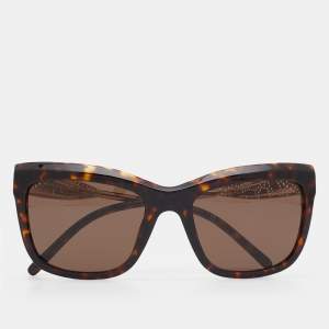 Burberry Dark Havana/Brown B4027 Rectangle Sunglasses