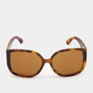Burberry Matte Brown Tortoise TB Logo Oversized Sunglasses