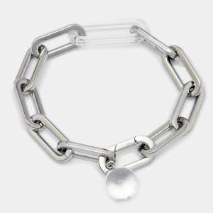 Burberry Palladio Glass Silver Tone Bracelet