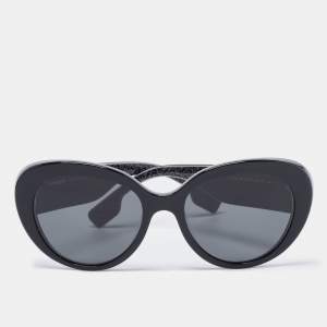 Burberry Black BE 4298 TB Logo Cat Eye Sunglasses