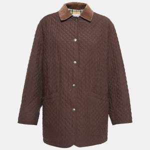 Burberry Vintage Burgundy Quilted Jacket M