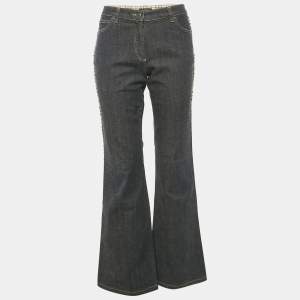 Burberry Navy Blue Denim Flared Jeans M Waist 29"