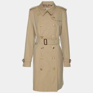 Burberry Beige Cotton Trench Coat L
