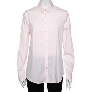 Burberry Brit Pink Cotton Button Front Shirt L