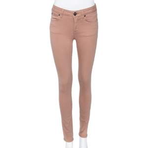 Pre Owned Burberry Pink Denim Skinny Jeans M