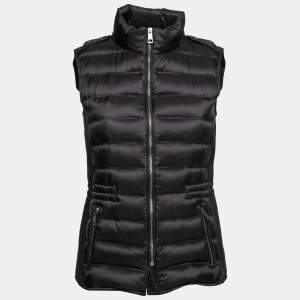 Burberry Brit Black Synthetic Sleeveless Padded Jacket S