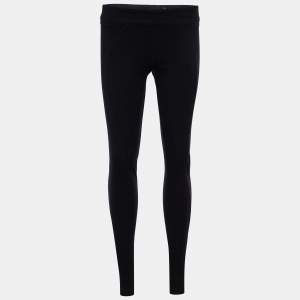 Burberry Black Knit Zip Detail Leggings XS