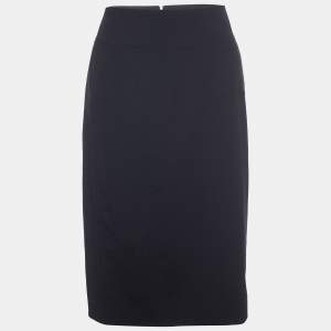 Burberry Black Wool Pencil Skirt S