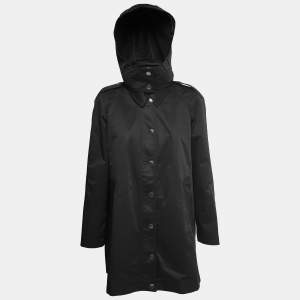 Burberry Brit Black Synthetic Bowpack Hooded Jacket M