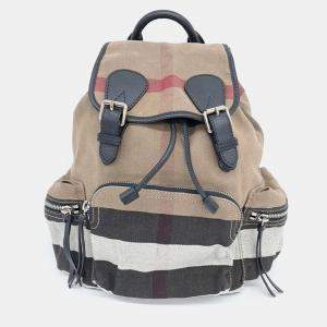 Burberry House Check Canvas Medium Rucksack Backpack 