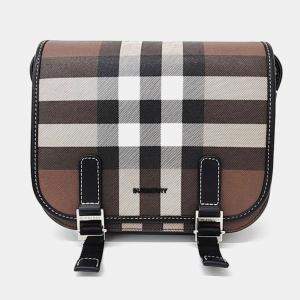 Burberry Multicolour Canvas and Leather Crossbody Bag