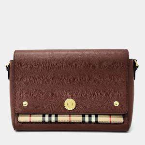 Pre Owned Burberry Note Crossbody Bag
