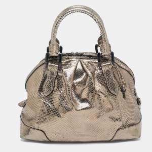 Burberry Metallic Python Limited Edition 23 Thornley Satchel
