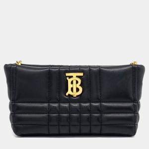 Burberry Black Leather Lola Chain Shoulder Bag