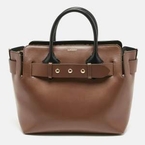 Burberry Brown/Black Leather Small Triple Stud Belt Bag